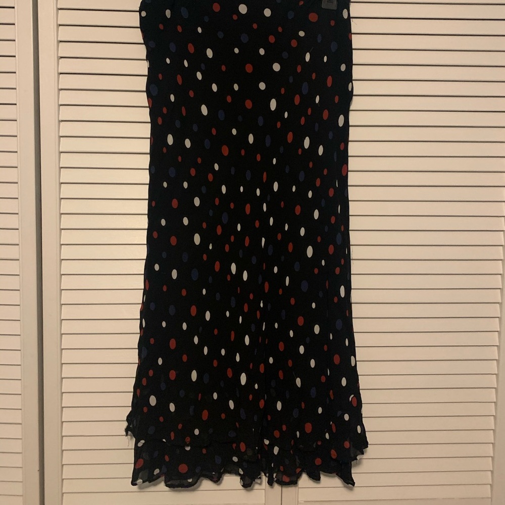 Black Polka Dot 3/4 Length Skirt